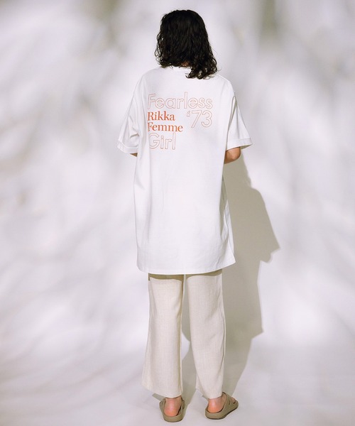 ムラサキスポーツ(ムラサキスポーツ)の「RIKKA FEMME/リッカファム Tシャツワンピース RF25SS15(ワンピース・レディース・ホワイト/ライトベージュ/ブラック・FREE)」の9枚目の写真