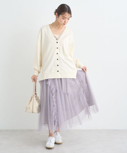 セール】チュールアシンメトリーフリルスカート（スカート