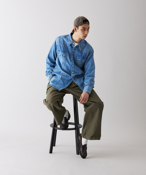 LEVI'S VINTAGE CLOTHING（リーバイスビンテージクロージング）の「LEVI'S(R) VINTAGE CLOTHING / リーバイス SHORTHORN SAWTOOTH INDIGO COSMOS（シャツ/ブラウス・メンズ・ダークブルー・X-SMALL/SMALL/MEDIUM/X-LARGE）」の9枚目の写真