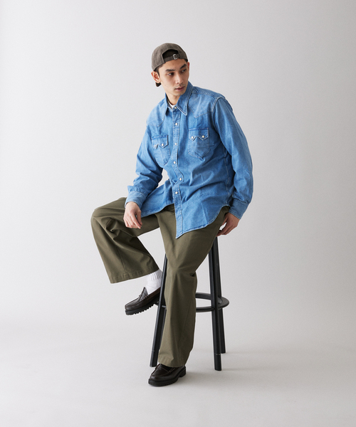 LEVI'S VINTAGE CLOTHING（リーバイスビンテージクロージング）の「LEVI'S(R) VINTAGE CLOTHING / リーバイス SHORTHORN SAWTOOTH INDIGO COSMOS（シャツ/ブラウス・メンズ・ダークブルー・X-SMALL/SMALL/MEDIUM/X-LARGE）」の8枚目の写真