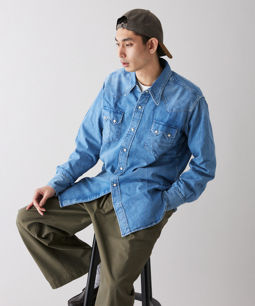 LEVI'S VINTAGE CLOTHING（リーバイスビンテージクロージング）の「LEVI'S(R) VINTAGE CLOTHING / リーバイス SHORTHORN SAWTOOTH INDIGO COSMOS（シャツ/ブラウス・メンズ・ダークブルー・X-SMALL/SMALL/MEDIUM/X-LARGE）」の7枚目の写真
