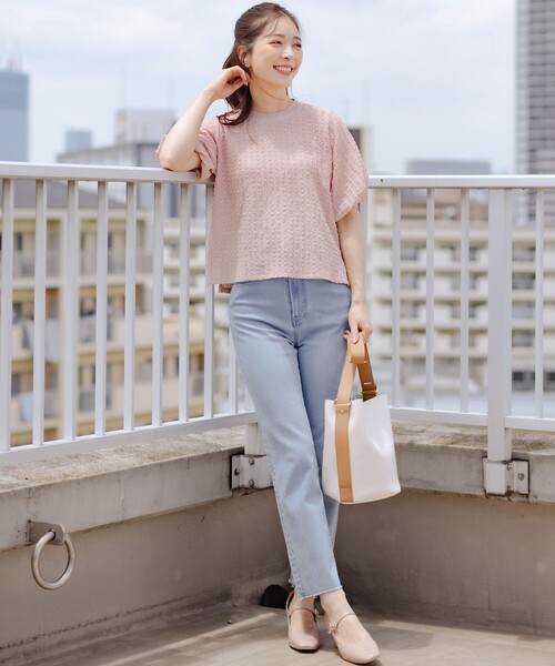 組曲（クミキョク）の「ミットデニム パンツ（デニムパンツ・レディース・ダルブルー系/サックスブルー系・S2/S1）」の3枚目の写真