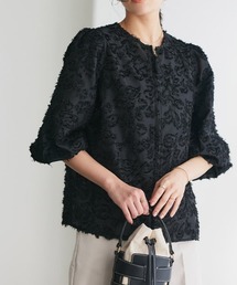 Pierrot（ピエロ）の「2wayジャカードジップボリュームブラウス（シャツ/ブラウス）」