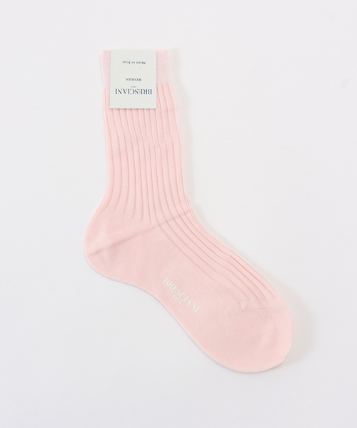 Bresciani（ブレシアニ）の「BRESCIANI ブレッシアーニ 別注リブソックス WD009UN0001（ソックス/靴下・レディース・チャコールグレー/グレー/ホワイト/ベージュ系その他/レッド/ピンク・FREE）」の5枚目の写真