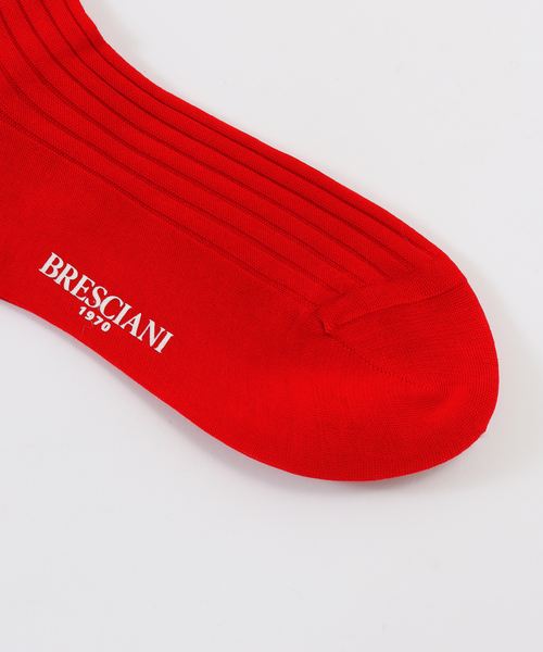 Bresciani（ブレシアニ）の「BRESCIANI ブレッシアーニ 別注リブソックス WD009UN0001（ソックス/靴下・レディース・チャコールグレー/グレー/ホワイト/ベージュ系その他/レッド/ピンク・FREE）」の7枚目の写真