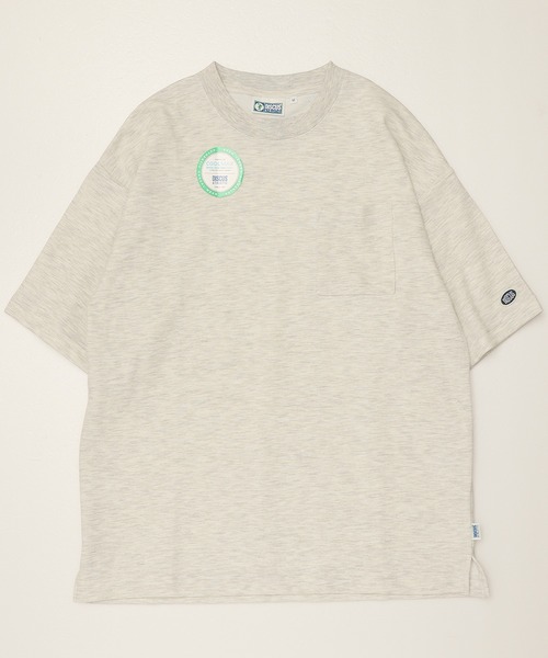 DISCUS ATHLETIC（ディスカス　アスレチック）の「【DISCUS ATHLETIC/ディスカス アスレチック】COOL MAX/クールマックス 無地/ポケット付き 半袖Tシャツ（Tシャツ/カットソー・レディース・ブラック/グレイッシュベージュ/ピンクベージュ/ホワイト/スミクロ/オートミール/ネイビー/ダークブルー・M/L/XL）」の12枚目の写真