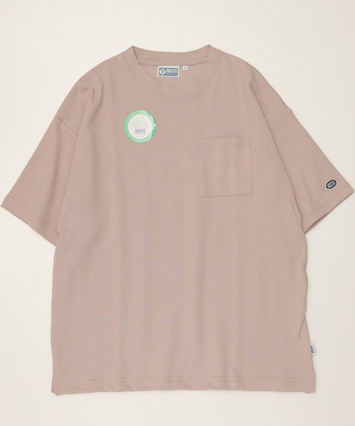 DISCUS ATHLETIC（ディスカス　アスレチック）の「【DISCUS ATHLETIC/ディスカス アスレチック】COOL MAX/クールマックス 無地/ポケット付き 半袖Tシャツ（Tシャツ/カットソー・レディース・ブラック/グレイッシュベージュ/ピンクベージュ/ホワイト/スミクロ/オートミール/ネイビー/ダークブルー・M/L/XL）」の19枚目の写真