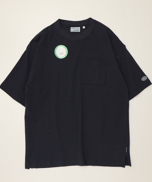 DISCUS ATHLETIC（ディスカス　アスレチック）の「【DISCUS ATHLETIC/ディスカス アスレチック】COOL MAX/クールマックス 無地/ポケット付き 半袖Tシャツ（Tシャツ/カットソー・レディース・ブラック/グレイッシュベージュ/ピンクベージュ/ホワイト/スミクロ/オートミール/ネイビー/ダークブルー・M/L/XL）」の16枚目の写真