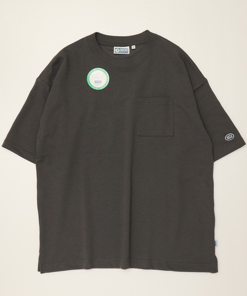 DISCUS ATHLETIC（ディスカス　アスレチック）の「【DISCUS ATHLETIC/ディスカス アスレチック】COOL MAX/クールマックス 無地/ポケット付き 半袖Tシャツ（Tシャツ/カットソー・レディース・ブラック/グレイッシュベージュ/ピンクベージュ/ホワイト/スミクロ/オートミール/ネイビー/ダークブルー・M/L/XL）」の10枚目の写真