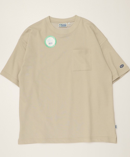 DISCUS ATHLETIC（ディスカス　アスレチック）の「【DISCUS ATHLETIC/ディスカス アスレチック】COOL MAX/クールマックス 無地/ポケット付き 半袖Tシャツ（Tシャツ/カットソー・レディース・ブラック/グレイッシュベージュ/ピンクベージュ/ホワイト/スミクロ/オートミール/ネイビー/ダークブルー・M/L/XL）」の14枚目の写真