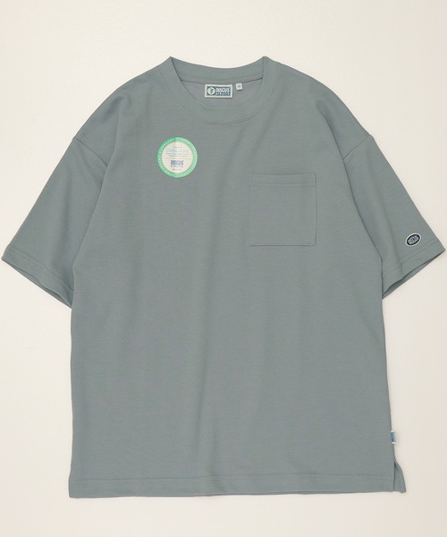 DISCUS ATHLETIC（ディスカス　アスレチック）の「【DISCUS ATHLETIC/ディスカス アスレチック】COOL MAX/クールマックス 無地/ポケット付き 半袖Tシャツ（Tシャツ/カットソー・レディース・ブラック/グレイッシュベージュ/ピンクベージュ/ホワイト/スミクロ/オートミール/ネイビー/ダークブルー・M/L/XL）」の20枚目の写真