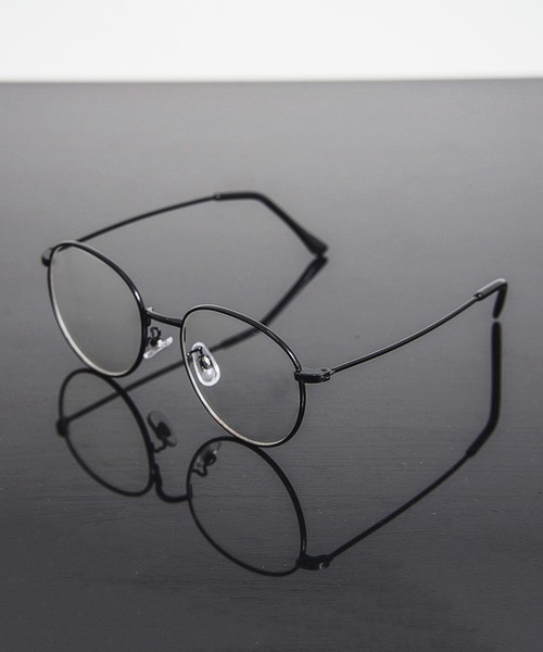 Revo.（レボ）の「BOSTON CLEAR LENS GLASSES / メタルフレーム ボストン型 メガネ 伊達メガネ クリアレンズ UVカット（メガネ・レディース・ブラウン/ブラック/シルバー・FREE）」の2枚目の写真