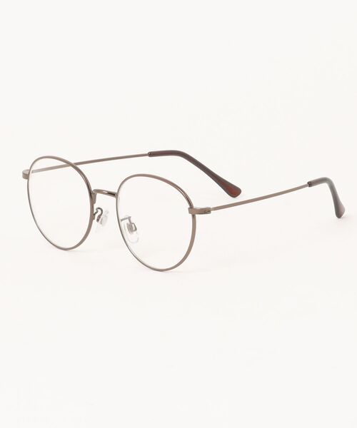 Revo.（レボ）の「BOSTON CLEAR LENS GLASSES / メタルフレーム ボストン型 メガネ 伊達メガネ クリアレンズ UVカット（メガネ・レディース・ブラウン/ブラック/シルバー・FREE）」の9枚目の写真