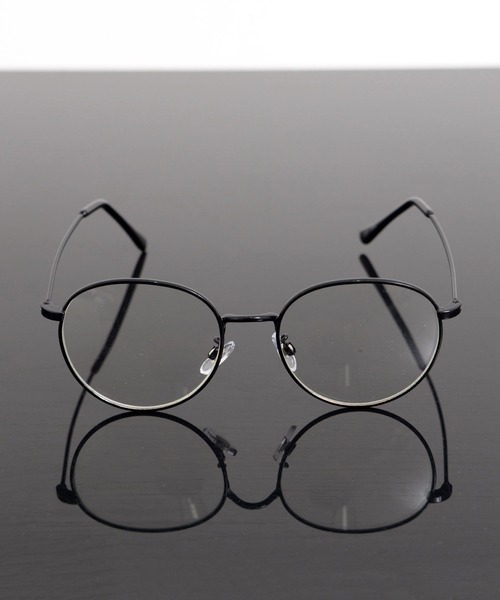 Revo.（レボ）の「BOSTON CLEAR LENS GLASSES / メタルフレーム ボストン型 メガネ 伊達メガネ クリアレンズ UVカット（メガネ・レディース・ブラウン/ブラック/シルバー・FREE）」の4枚目の写真