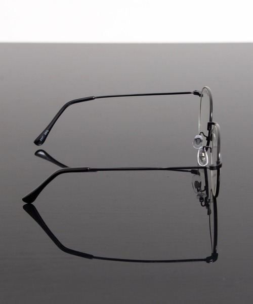 Revo.（レボ）の「BOSTON CLEAR LENS GLASSES / メタルフレーム ボストン型 メガネ 伊達メガネ クリアレンズ UVカット（メガネ・レディース・ブラウン/ブラック/シルバー・FREE）」の6枚目の写真