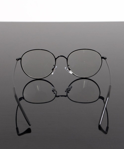 Revo.（レボ）の「BOSTON CLEAR LENS GLASSES / メタルフレーム ボストン型 メガネ 伊達メガネ クリアレンズ UVカット（メガネ・レディース・ブラウン/ブラック/シルバー・FREE）」の7枚目の写真