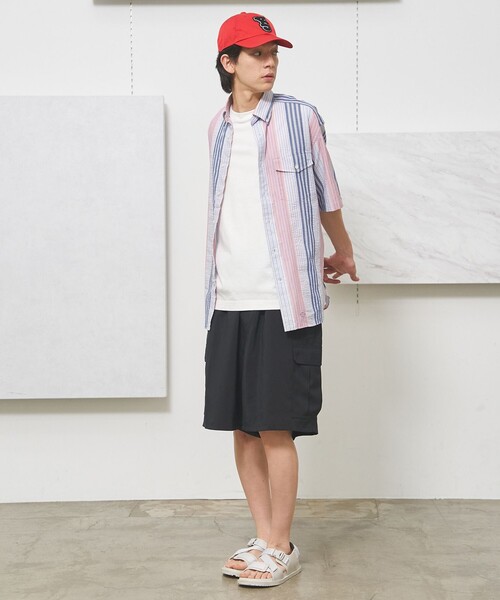 J.PRESS YORK STREET(ジェイプレスヨークストリート)の「【UNISEX】ランダムストライプ シャツ(シャツ/ブラウス・メンズ・ブルー系1/レッド系1・LARGE/MEDIUM/SMALL)」の13枚目の写真