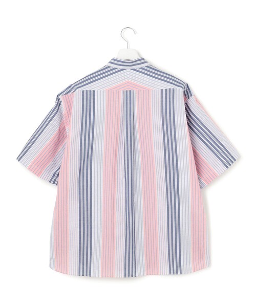 J.PRESS YORK STREET(ジェイプレスヨークストリート)の「【UNISEX】ランダムストライプ シャツ(シャツ/ブラウス・メンズ・ブルー系1/レッド系1・LARGE/MEDIUM/SMALL)」の5枚目の写真