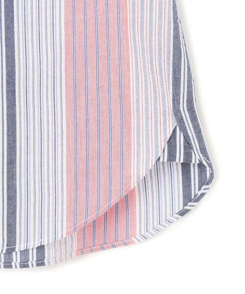 J.PRESS YORK STREET(ジェイプレスヨークストリート)の「【UNISEX】ランダムストライプ シャツ(シャツ/ブラウス・メンズ・ブルー系1/レッド系1・LARGE/MEDIUM/SMALL)」の9枚目の写真