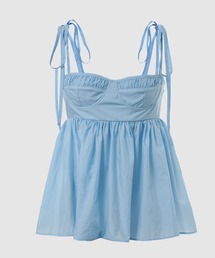 CECILIE BAHNSEN | BRALETTE TOP WITH VOLUMINOUS PEPLUM(シャツ/ブラウス)