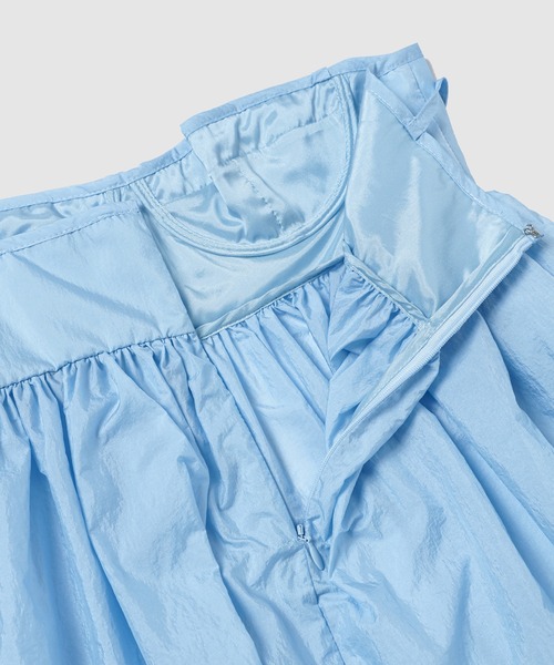 CECILIE BAHNSEN（セシリー バンセン）の「BRALETTE TOP WITH VOLUMINOUS PEPLUM（シャツ/ブラウス・レディース・ライトブルー・6/8）」の6枚目の写真