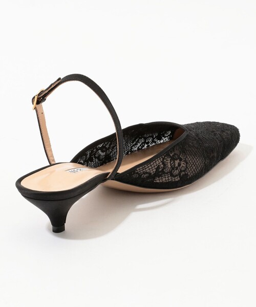 NEBULONI E（ネブローニ）の「NEBULONI E.  LACE ミュールパンプス（パンプス・レディース・ブラック系その他・35.5/36.5/37.5）」の5枚目の写真