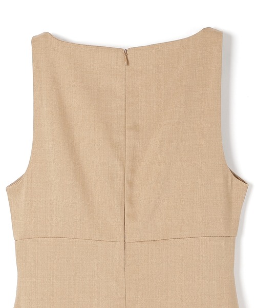M DOLLY(エムドリー)の「sleeveless ribbon gather dress/ノースリーブリボンギャザーワンピース(ワンピース・レディース・ベージュ/ブラック・XS/M/S)」の7枚目の写真