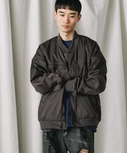 JUNGLE STORM グレー ボンバージャケット S JUNGLE STORM グレー ボンバージャケット S