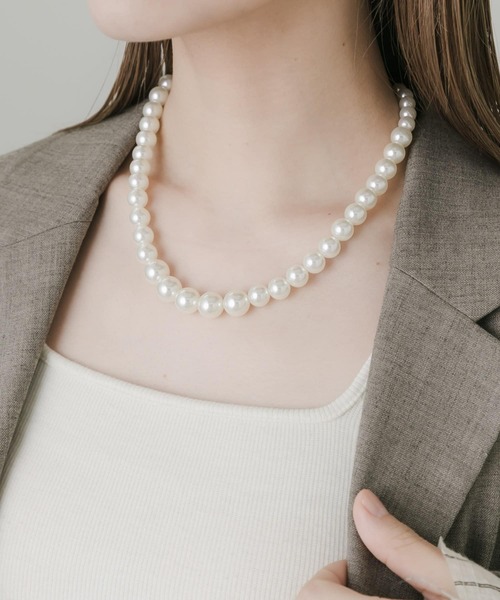 【人気】Dior リボンパールネックレス 113 美品 クリスチャンディオール ネックレス リボン パール