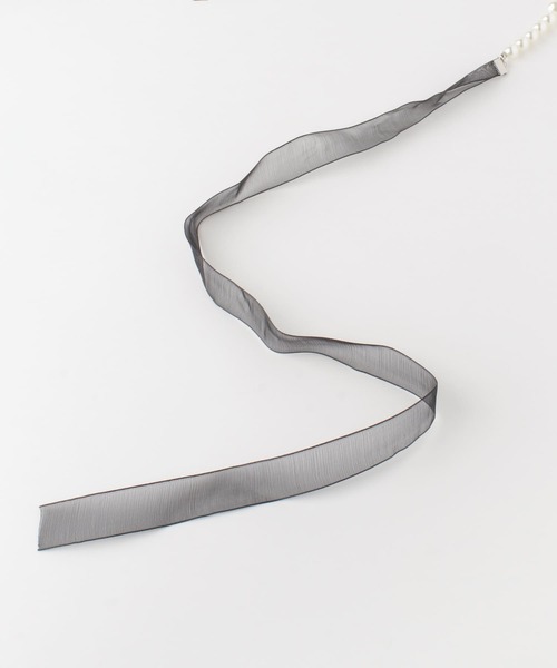 SMELLY(スメリー)の「シアーリボンパールネックレス(ネックレス・レディース・ブラック系その他・-)」の12枚目の写真