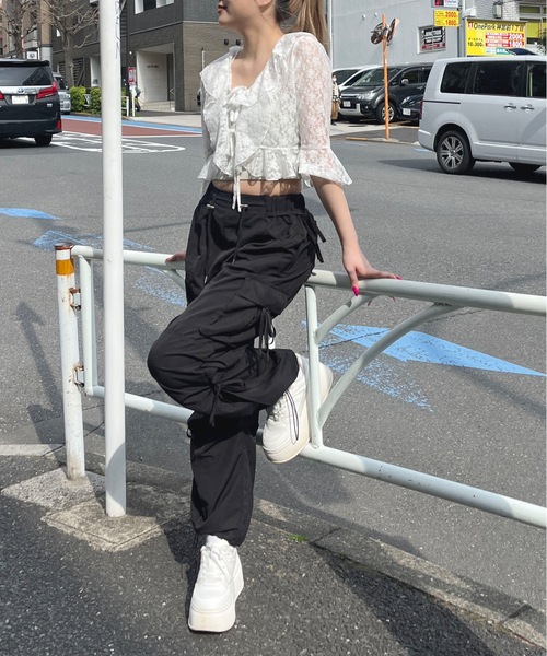 one way（ワンウェイ）の「レースフリルカーディガン（カーディガン/ボレロ・レディース・ベージュ/ホワイト/ブラック・FREE）」の8枚目の写真