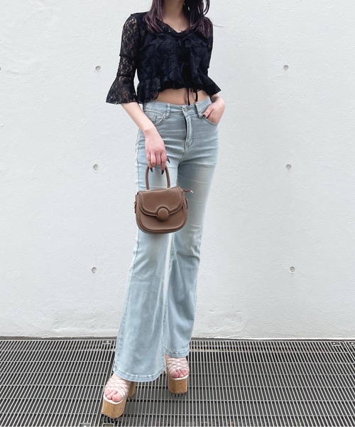 one way（ワンウェイ）の「レースフリルカーディガン（カーディガン/ボレロ・レディース・ベージュ/ホワイト/ブラック・FREE）」の19枚目の写真