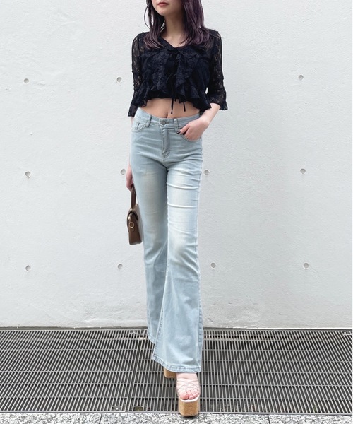 one way（ワンウェイ）の「レースフリルカーディガン（カーディガン/ボレロ・レディース・ベージュ/ホワイト/ブラック・FREE）」の21枚目の写真