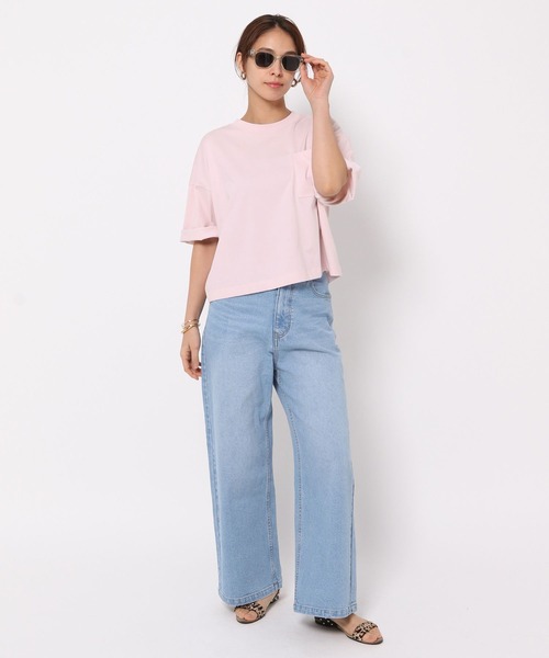 HEREIAM(ヘレイアム)の「【HEREIAM】AWAKENESS TEE(Tシャツ/カットソー・レディース・ライトピンク/ブラック/ホワイト・FREE)」の6枚目の写真