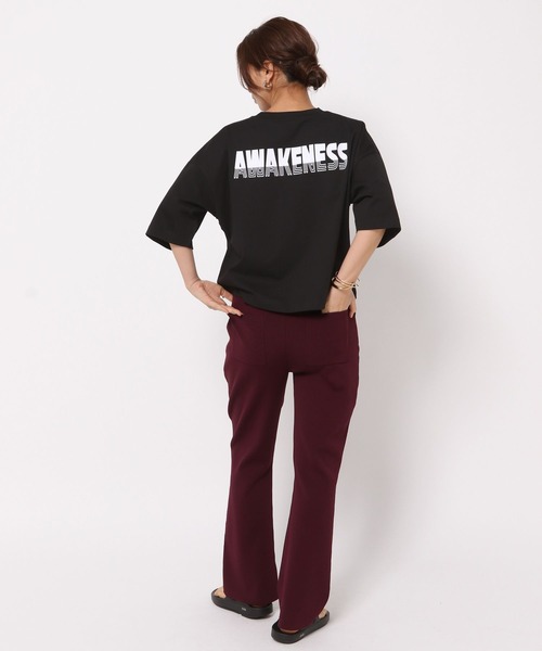 HEREIAM(ヘレイアム)の「【HEREIAM】AWAKENESS TEE(Tシャツ/カットソー・レディース・ライトピンク/ブラック/ホワイト・FREE)」の10枚目の写真