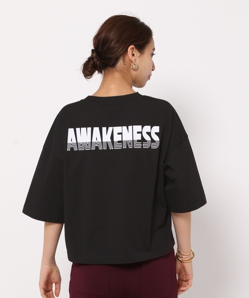 HEREIAM(ヘレイアム)の「【HEREIAM】AWAKENESS TEE(Tシャツ/カットソー・レディース・ライトピンク/ブラック/ホワイト・FREE)」の11枚目の写真