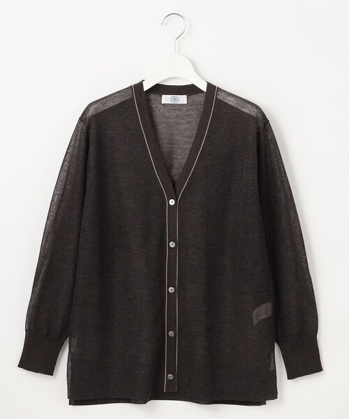 J.PRESS(ジェイプレス)の「【WEB限定カラーあり・洗える】Vis/Peスパーク ニット カーディガン(カーディガン/ボレロ・レディース・アイボリー系/ライトグレー系/ダークブラウン系/ブラウン系/イエロー系・T13)」の19枚目の写真