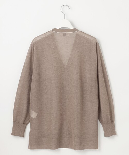 J.PRESS(ジェイプレス)の「【WEB限定カラーあり・洗える】Vis/Peスパーク ニット カーディガン(カーディガン/ボレロ・レディース・アイボリー系/ライトグレー系/ダークブラウン系/ブラウン系/イエロー系・T13)」の22枚目の写真