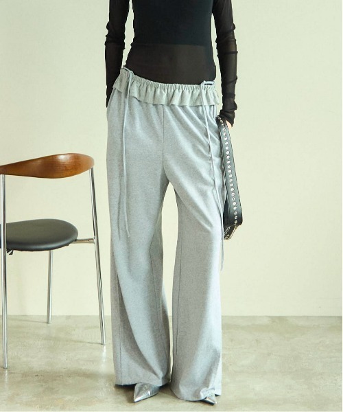 Waist Ruffle Sweatpants/ウエストフリルスウェットパンツ