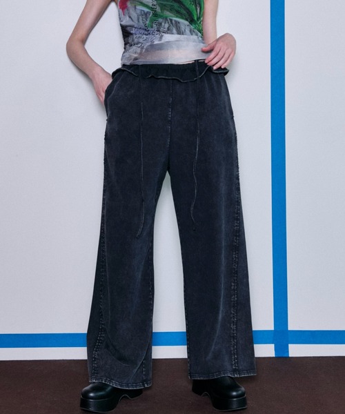 Waist Ruffle Sweatpants/ウエストフリルスウェットパンツ