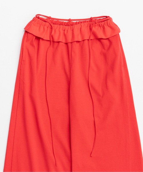 MAISON SPECIAL（メゾンスペシャル）の「Waist Ruffle Sweatpants/ウエストフリルスウェットパンツ【MAISON SPECIAL/メゾンスペシャル】（スウェットパンツ・レディース・ホワイト/レッド/グレー/チャコールグレー・38/36）」の22枚目の写真
