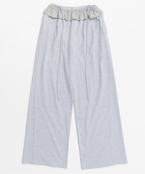 Waist Ruffle Sweatpants/ウエストフリルスウェットパンツ