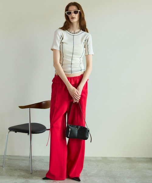 Waist Ruffle Sweatpants/ウエストフリルスウェットパンツ