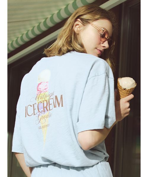 最新発見 セール】【COOL COLLECTION】【接触冷感】ICEワンポイントビッグ ルームウェア・パジャマ