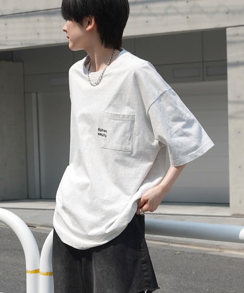 セール】25SS【96thes】韓国ストリート ビッグシルエット ワンポイント