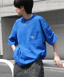 96thes（クローズ）の「25SS【96thes】韓国ストリート ビッグシルエット ワンポイントまたぎ刺繍 半袖Tシャツ カットソー メンズ レディース（Tシャツ/カットソー）」