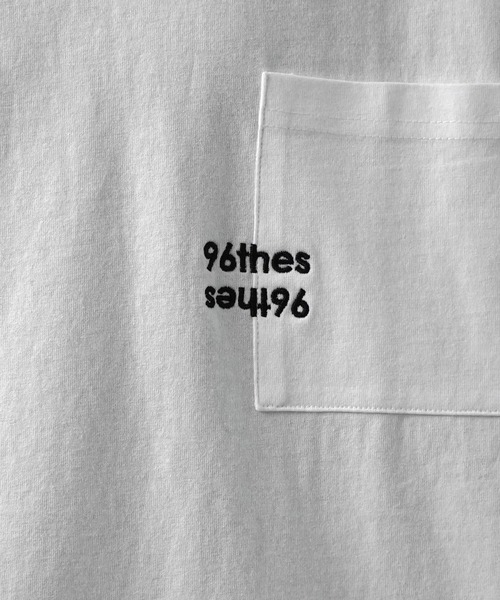 96thes（クローズ）の「【96thes】韓国ストリート ビッグシルエット ワンポイントまたぎ刺繍 半袖Tシャツ カットソー メンズ レディース（Tシャツ/カットソー・メンズ・ブラック/ブルー/杢グレー/ホワイト・M/L）」の16枚目の写真