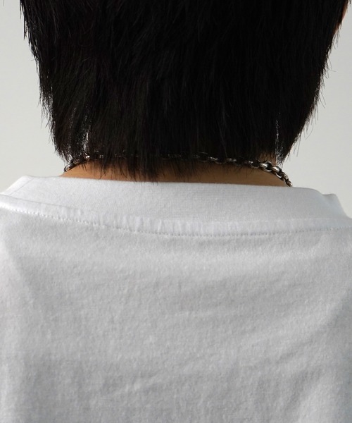 96thes（クローズ）の「【96thes】韓国ストリート ビッグシルエット ワンポイントまたぎ刺繍 半袖Tシャツ カットソー メンズ レディース（Tシャツ/カットソー・メンズ・ブラック/ブルー/杢グレー/ホワイト・M/L）」の21枚目の写真