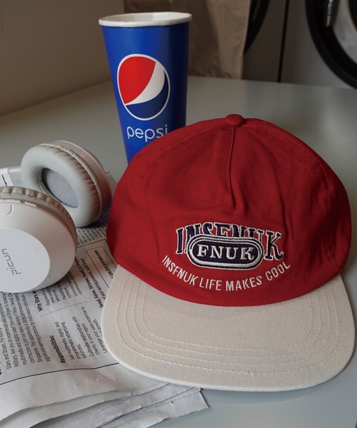 CORNERS（コーナーズ）の「バイカラーロゴキャップ（キャップ・レディース・アイボリー/ピンク/レッド/ネイビー・FREE）」の6枚目の写真