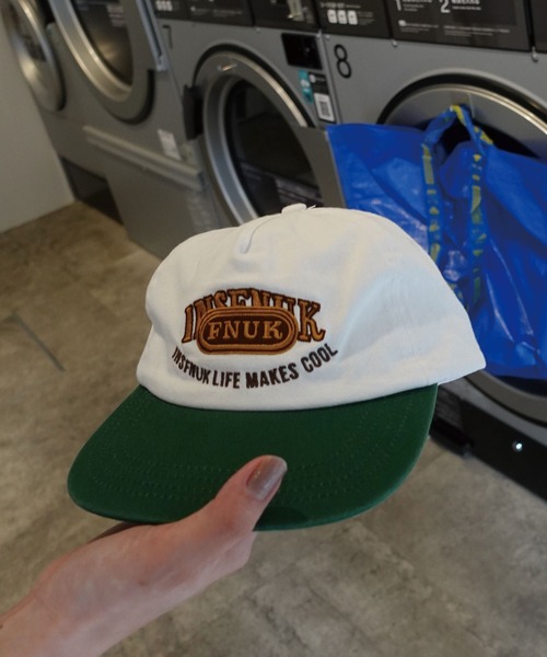 CORNERS（コーナーズ）の「バイカラーロゴキャップ（キャップ・レディース・アイボリー/ピンク/レッド/ネイビー・FREE）」の7枚目の写真